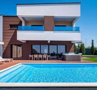 Villa in Novalja with a lawn, pool, and terrace for a comfortable stay.