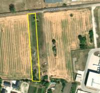 Aerial view of Land - housing near Kasárenská Street in Sereď.