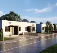 A family house on Veľké Janíkovce Street in Nitra with a garden and a driveway.