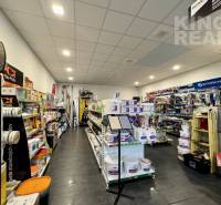 Store premises with building materials, shelves, and tools, floor with wooden decor.