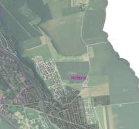 Aerial view of commercial land plots in Košice, Krásna district.