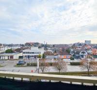 View from a 2-room apartment on Fučíkova Street in Sládkovičovo, with a panorama of the city.