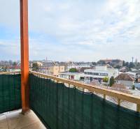 View from the balcony of a 2-room apartment on Fučíková Street in Sládkovičovo.