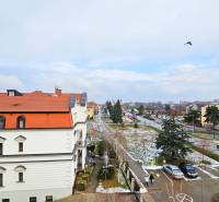 The rooftops of buildings on Fučíkova Street in Sládkovičovo with a view of the wider city panorama.