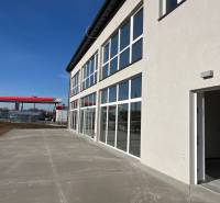Commercial premises on SNP in Strečno with glass windows next to the gas station.