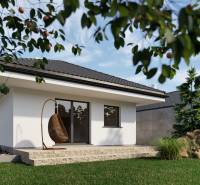 A family house with a terrace, trees, and a swing in front of the house on Veselé Street.
