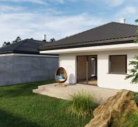 A family house with a terrace surrounded by a green lawn, on Veselé street.