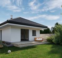 A family house with a garden on Veselé Street. Next to it is a car and a soccer ball.