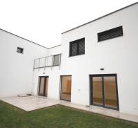 A family house on Legionárska in Trenčín with a terrace and a grassy garden.