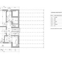 Floor plan of the third floor of a family house with an area of 51.5 m².