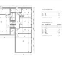 Floor plan of a family house with the layout of rooms, including a garage and a sauna.