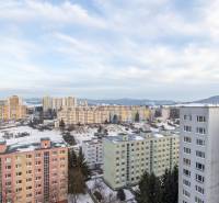 Winter panorama of the housing estate with apartments on Karpatská Street in Banská Bystrica.