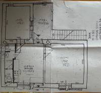 The floor plan of a 2-room apartment on Orieškova Street in Bratislava includes a kitchen and a bathroom.