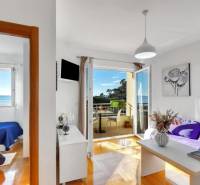 Bright 3-room apartment with a sea view and wooden decor flooring.