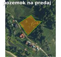 Land for sale in Litmanová, recreational plots surrounded by forest and close to houses.