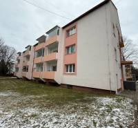 Apartment building on Záborského Street in Martin, with balconies and a green area.