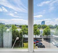 View from the window in a one-room apartment on Rázusovo Embankment in Bratislava - Old Town.