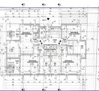 Architectural design of a recreational apartment with precise dimensions and interior layout.