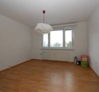 A bright room with wood-patterned flooring and a large window, studio apartment.