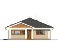 Family house on Pri prvej kaplnke Street in Záhorská Ves, with a sloped roof and wooden decor.