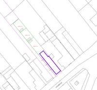 Parcel map on Litoměřická Street in Topoľčianky, plot designation.