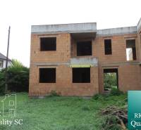 Under-construction family house on Záhumenská Street, Kráľová pri Senci, Senec, surrounded by greenery.
