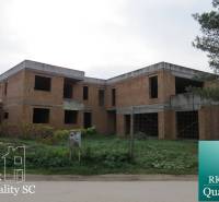 Unfinished family house on Záhumenská Street, Kráľová pri Senci, without facade or windows.