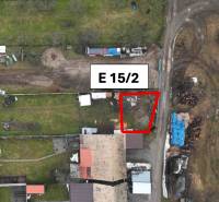Aerial view of the plot in the gardens, Kláštor pod Znievom, marked as E 15/2.