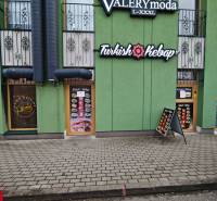 Gastro premises on Obchodná Street in Michalovce with the brands Turkish Kebab and Asian Cuisine.