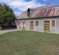 A family house in Veľké Raškovce with a metal roof and a garden with a tree.