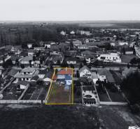 Aerial view of properties - housing in Kráľová pri Senci on Hlavná Street.