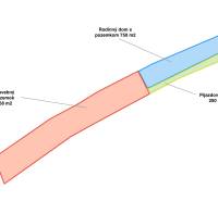 Plot of land on Vieska Street in Dojč: building plot, family house, access road.