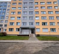 Apartment building on SNP Street, Košice - Západ district, with an entrance doorway.