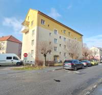 Taras Shevchenko Street in Prešov with an apartment building offering a 2-room apartment.