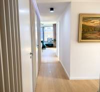 Hallway in a 3-room apartment in Bratislava - Old Town, floor with wooden decor.