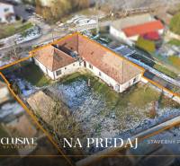 Building plot for sale in the village of Zemné, marked on the aerial shot.