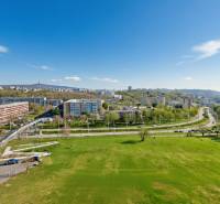 A view of the housing estate in Bratislava - Karlova Ves, Jána Stanislava, with the surrounding nature.