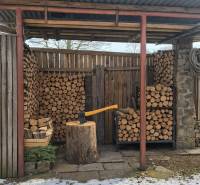 A small woodshed in the courtyard of a family house on Slnečná Street in Spišský Štiavnik.