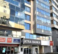 Building on Dunajská in Bratislava - Staré Mesto, with offices and commercial spaces.