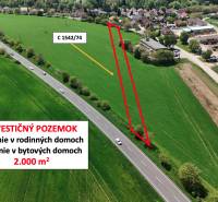 Agricultural and forest land by the road in Blatné suitable for investment housing.