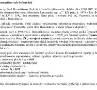 Zoning information for Bernolákovo, Dukelská Street, concerning commercial plots.