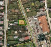 Aerial view of commercial land on Dukelská Street in Bernolákovo.