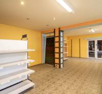 Interior of warehouses and halls with shelves and doors, floor with decor.