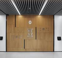 Interior of offices with the sign 