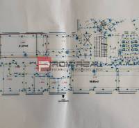 Floor plan of offices on Cintorínska Street in Bratislava - Old Town with specified dimensions.