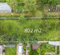 Aerial view of an 802 m² plot in Bernolákovo on Okružná.