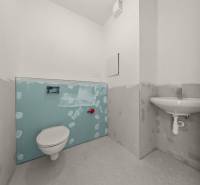 Toilet installation in a 4-room apartment, ready for completion.