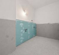 Renovated room in a 4-room apartment prepared for installations.