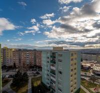 A view of the housing estate from a 2-room apartment in Košice on Kpt. Jaroša Street.