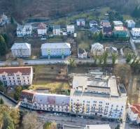 View of buildings and properties - commercial on Hurbanova Street in Trenčianske Teplice.